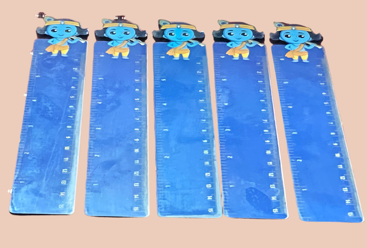 Ruler with Krishna print