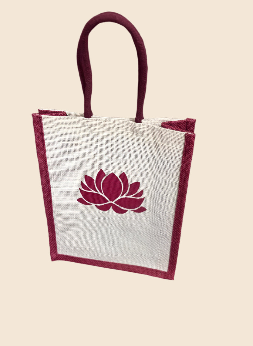 Lotus print gift bag image 0