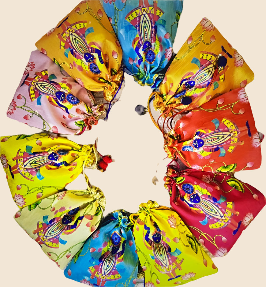 Srinathji printed potli bag (Packof 10) image 0