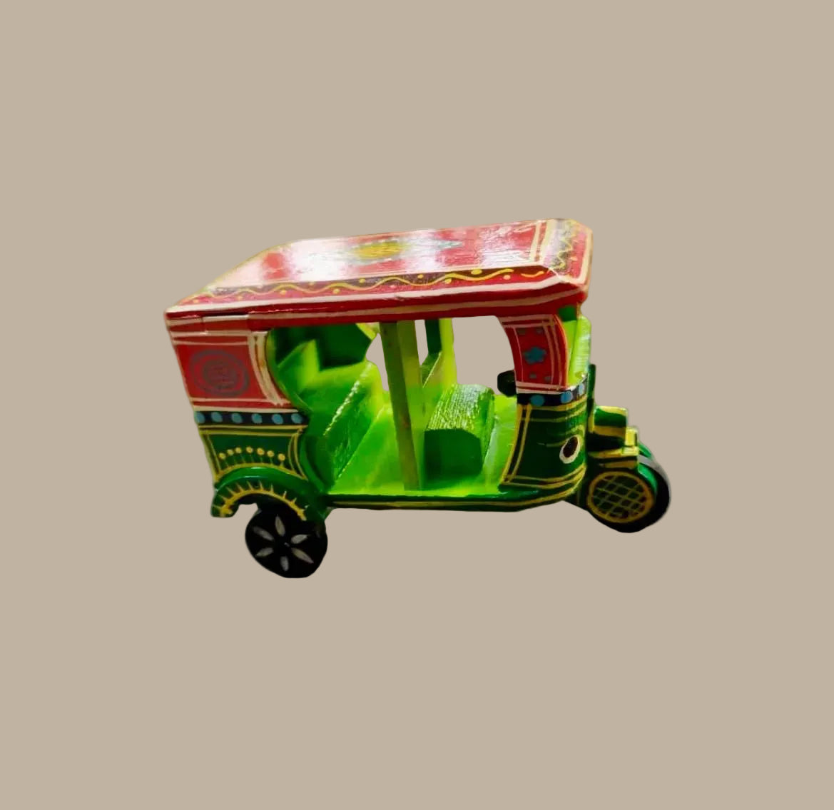 wooden hand painted auto