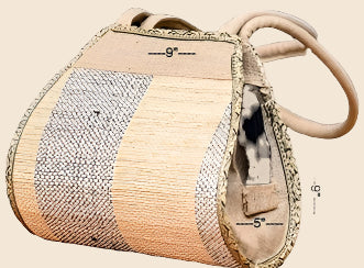 Banana Fibre Oval type ladies bag image 0