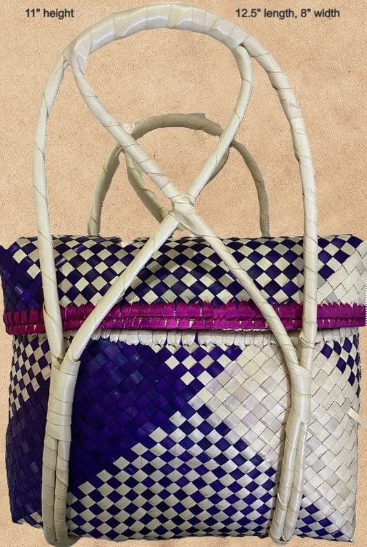 Palm leaf travel food bag image 0