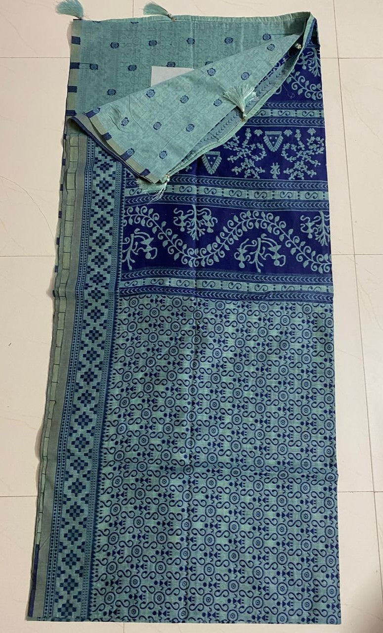 Linen saree