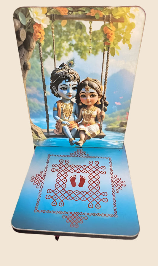 Krishna Radhai Stand with kolam