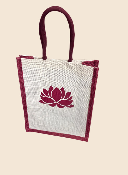 Lotus print gift bag image 0