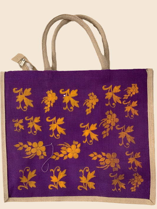 Multi-purpose/Shopping  bag -purple printed image 0