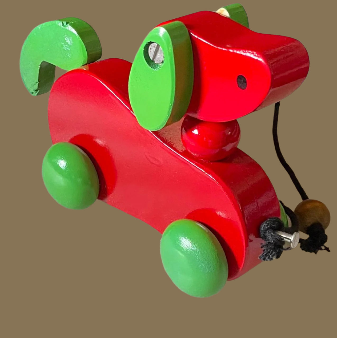 Wooden toy Dog