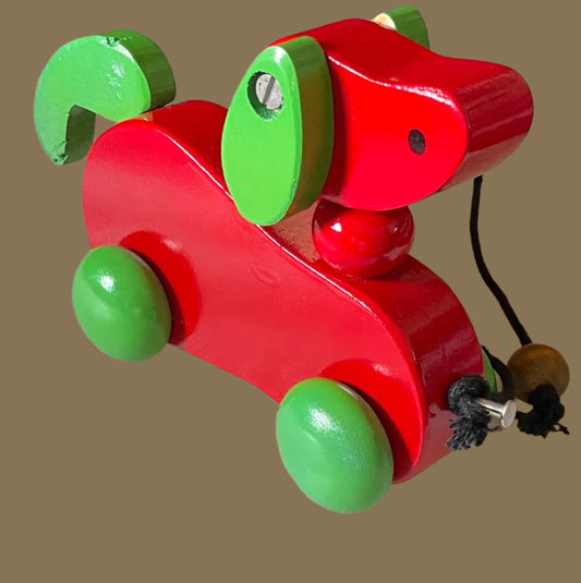 Wooden toy Dog
