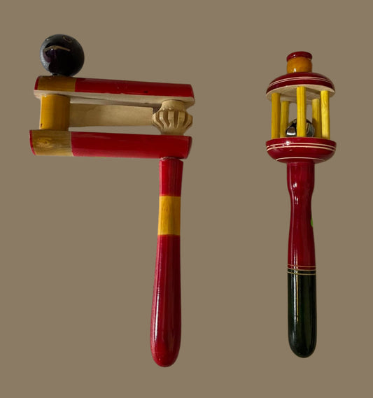 Wooden rattle